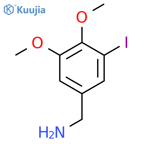 3,4-Dimethoxy-5-iodobenzylamine structure