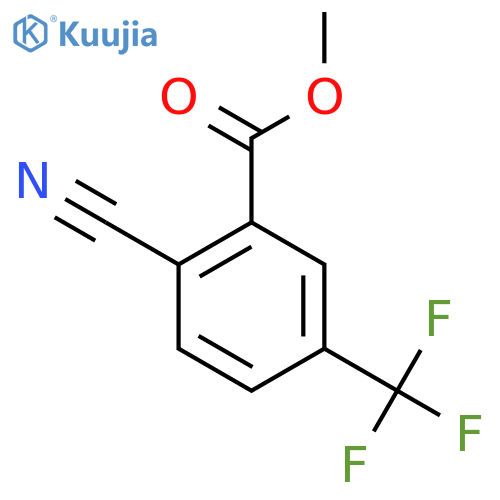 Methyl 2-cyano-5-(trifluoromethyl)benzoate structure