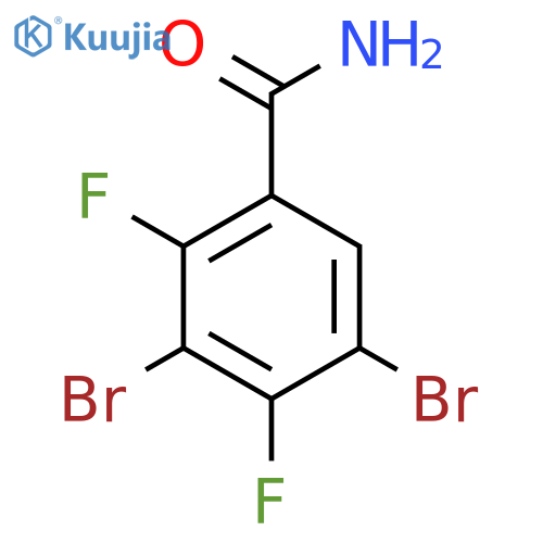 3,5-Dibromo-2,4-difluorobenzamide structure