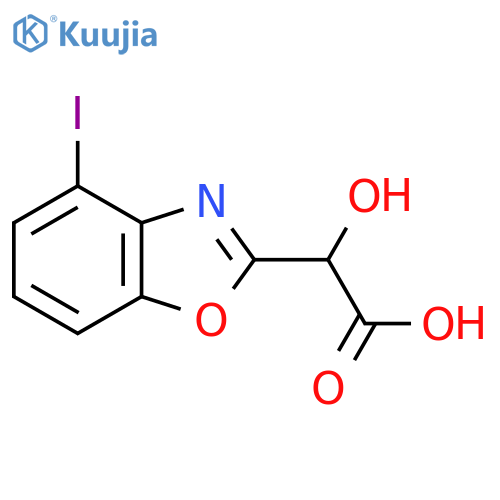 2-(Carboxy(hydroxy)methyl)-4-iodobenzo[d]oxazole structure