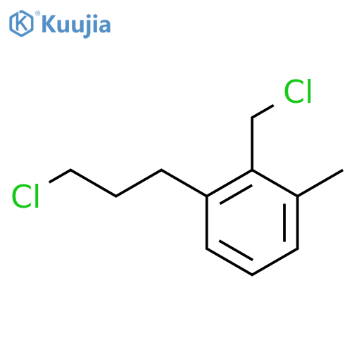 2-(Chloromethyl)-3-(3-chloropropyl)toluene structure