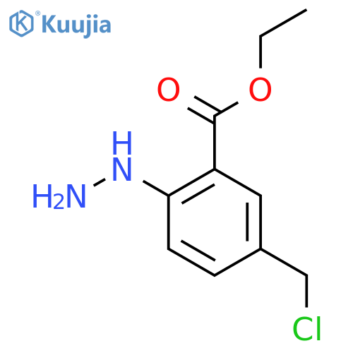 Ethyl 5-(chloromethyl)-2-hydrazinylbenzoate structure