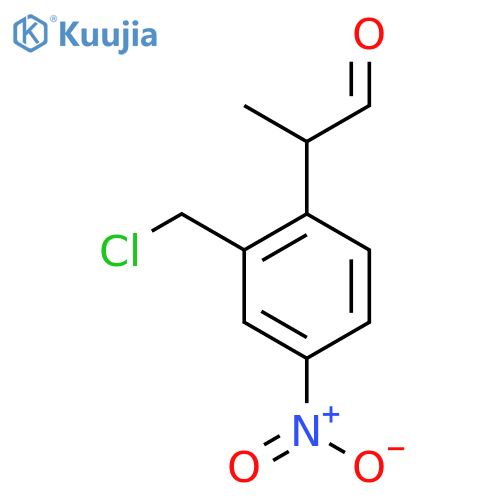 2-(Chloromethyl)-4-nitrophenylpropanal structure