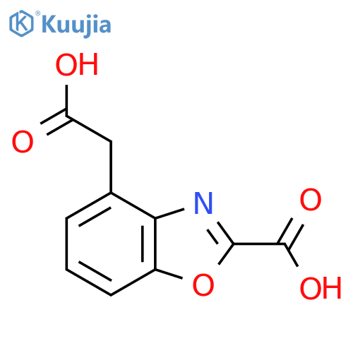 4-(Carboxymethyl)benzo[d]oxazole-2-carboxylic acid structure