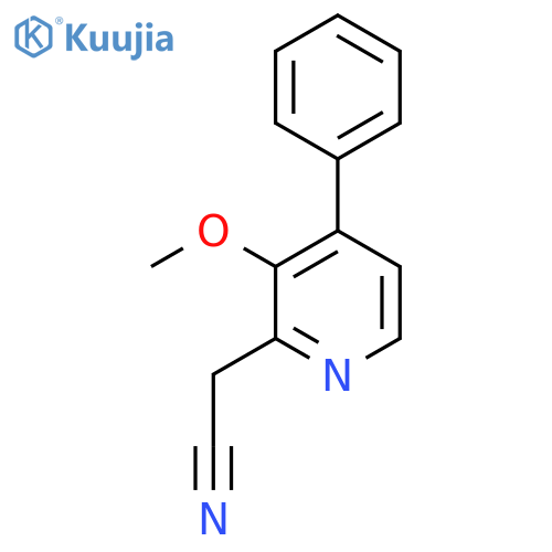 3-Methoxy-4-phenylpyridine-2-acetonitrile structure