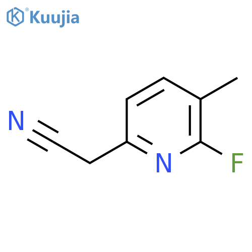 2-Fluoro-3-methylpyridine-6-acetonitrile structure