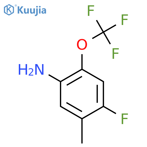 4-Fluoro-5-methyl-2-(trifluoromethoxy)aniline structure