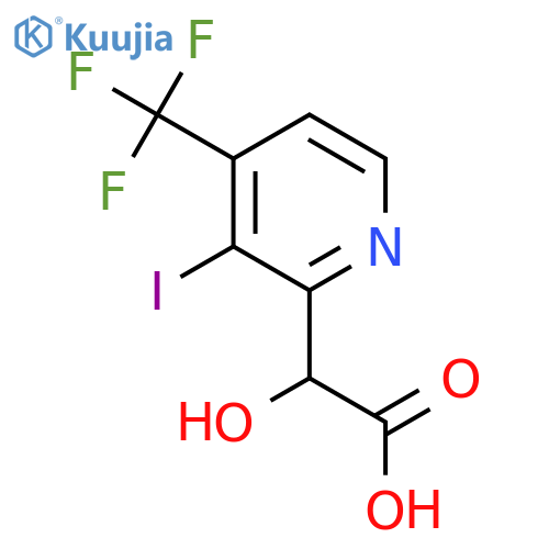 2-(3-Iodo-4-(trifluoromethyl)pyridin-2-yl)-2-hydroxyacetic acid structure
