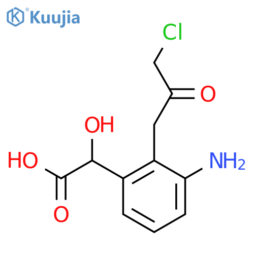 3-Amino-2-(3-chloro-2-oxopropyl)mandelic acid structure