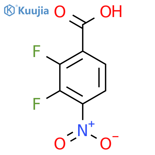 2,3-Difluoro-4-nitrobenzoic acid structure