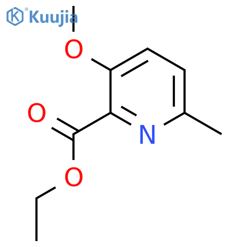 Ethyl 3-methoxy-6-methylpicolinate structure