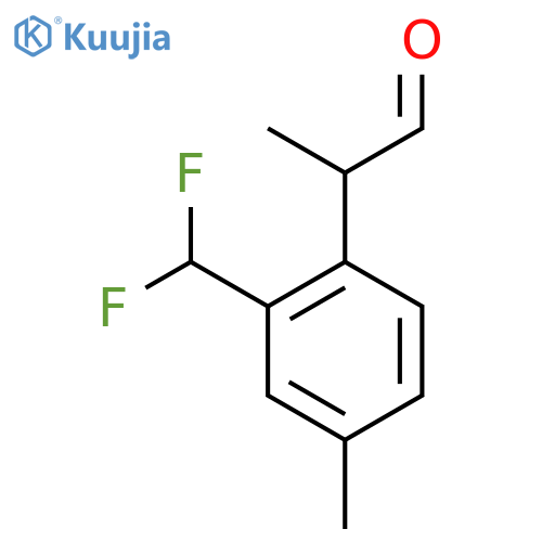 2-(Difluoromethyl)-4-methylphenylpropanal structure