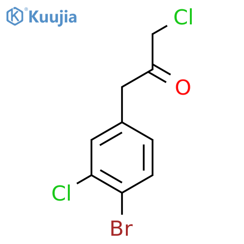 1-(4-Bromo-3-chlorophenyl)-3-chloropropan-2-one structure