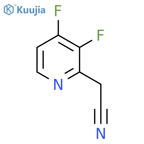 3,4-Difluoropyridine-2-acetonitrile structure