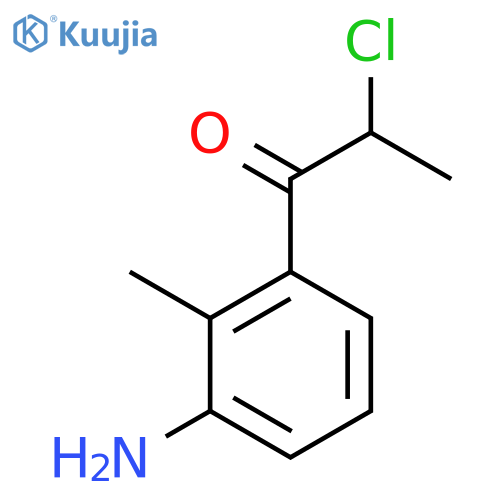 1-(3-Amino-2-methylphenyl)-2-chloropropan-1-one structure