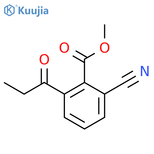 Methyl 2-cyano-6-propionylbenzoate structure