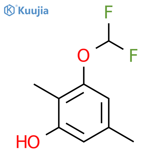 3-Difluoromethoxy-2,5-dimethylphenol structure