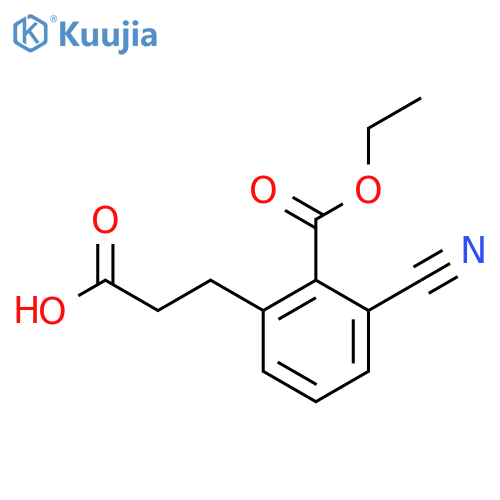 Ethyl 2-(2-carboxyethyl)-6-cyanobenzoate structure