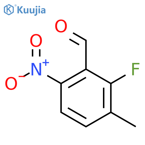 2-Fluoro-3-methyl-6-nitrobenzaldehyde structure
