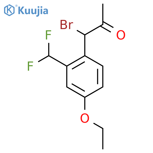 1-Bromo-1-(2-(difluoromethyl)-4-ethoxyphenyl)propan-2-one structure