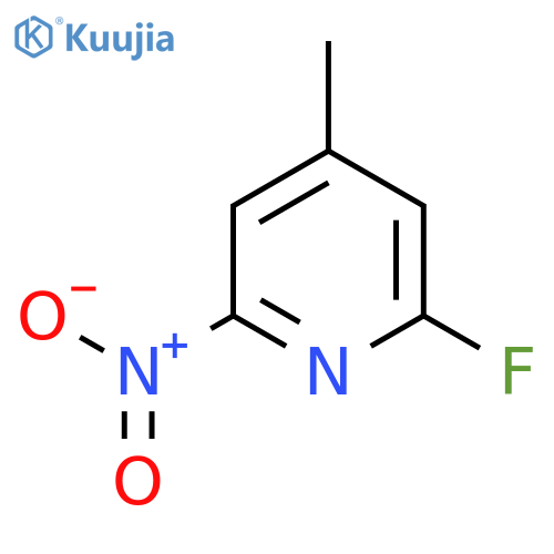 2-Fluoro-4-methyl-6-nitropyridine structure