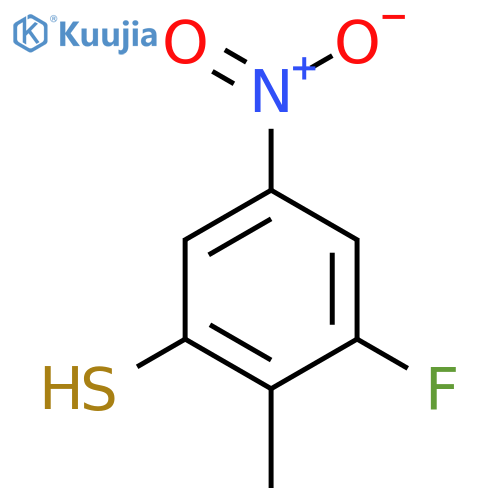 3-Fluoro-2-methyl-5-nitrothiophenol structure