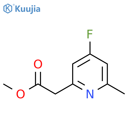 Methyl 4-fluoro-2-methylpyridine-6-acetate structure