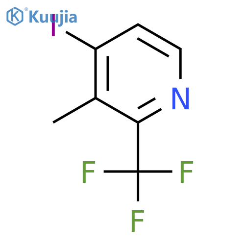 4-Iodo-3-methyl-2-(trifluoromethyl)pyridine structure
