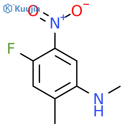 4-Fluoro-N,2-dimethyl-5-nitroaniline structure