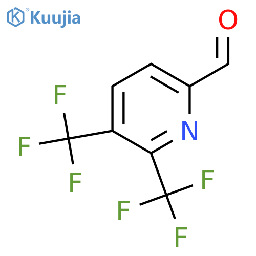 5,6-Bis(trifluoromethyl)picolinaldehyde structure