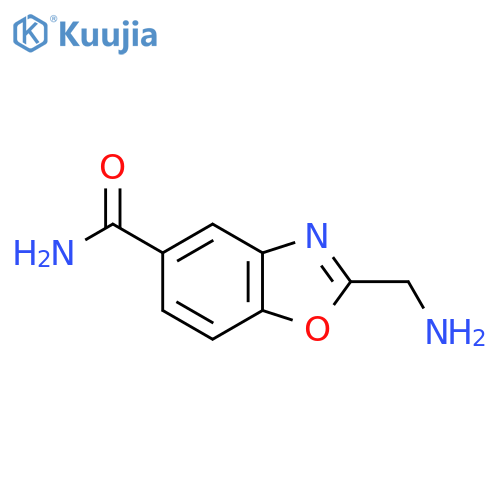 2-(Aminomethyl)benzo[d]oxazole-5-carboxamide structure