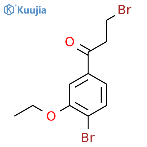 3-Bromo-1-(4-bromo-3-ethoxyphenyl)propan-1-one structure
