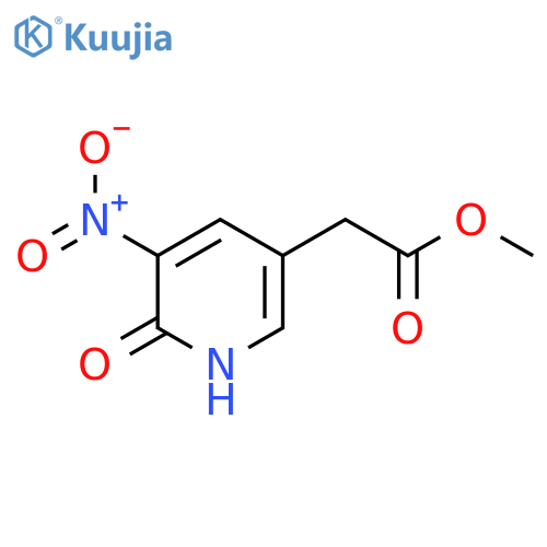 Methyl 2-hydroxy-3-nitropyridine-5-acetate structure