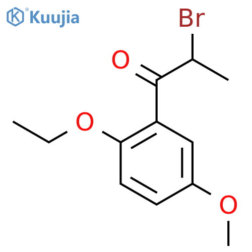 2-Bromo-1-(2-ethoxy-5-methoxyphenyl)propan-1-one structure