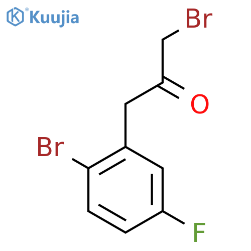1-Bromo-3-(2-bromo-5-fluorophenyl)propan-2-one structure