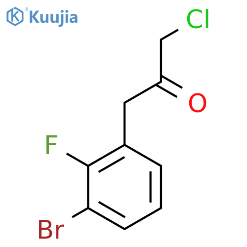 1-(3-Bromo-2-fluorophenyl)-3-chloropropan-2-one structure