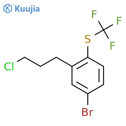 1-Bromo-3-(3-chloropropyl)-4-(trifluoromethylthio)benzene structure