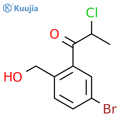 1-(5-Bromo-2-(hydroxymethyl)phenyl)-2-chloropropan-1-one structure