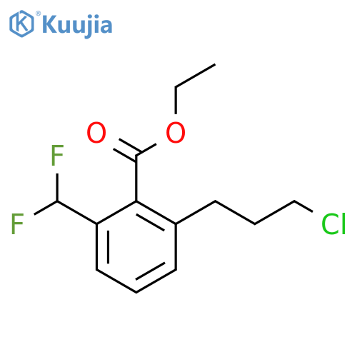Ethyl 2-(3-chloropropyl)-6-(difluoromethyl)benzoate structure