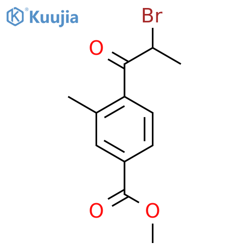 Methyl 4-(2-bromopropanoyl)-3-methylbenzoate structure