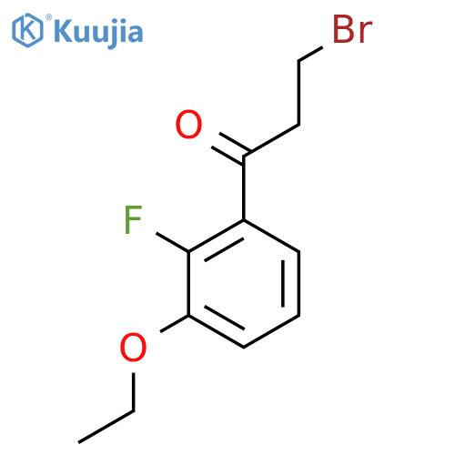 3-Bromo-1-(3-ethoxy-2-fluorophenyl)propan-1-one structure