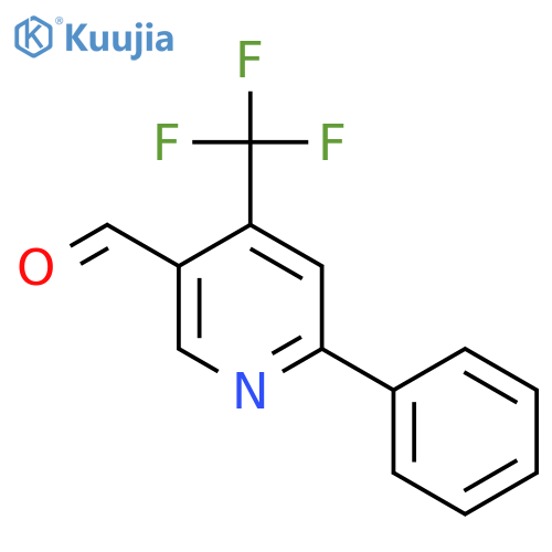 6-Phenyl-4-(trifluoromethyl)nicotinaldehyde structure