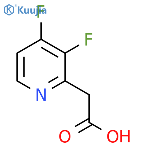3,4-Difluoropyridine-2-acetic acid structure