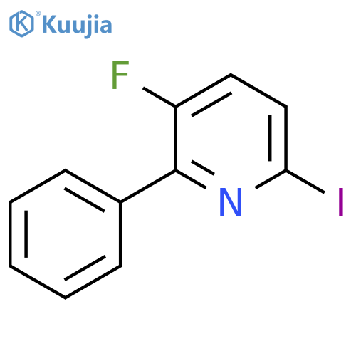 3-Fluoro-6-iodo-2-phenylpyridine structure