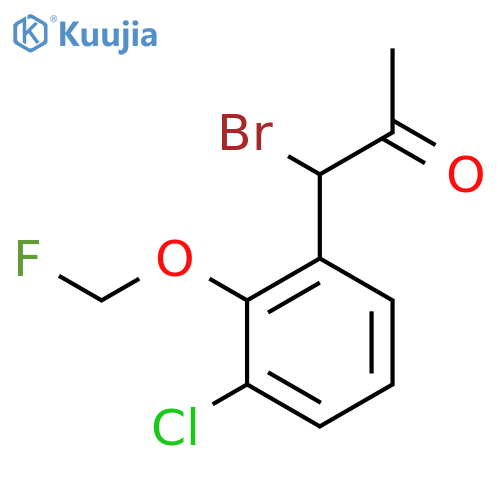 1-Bromo-1-(3-chloro-2-(fluoromethoxy)phenyl)propan-2-one structure
