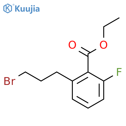 Ethyl 2-(3-bromopropyl)-6-fluorobenzoate structure