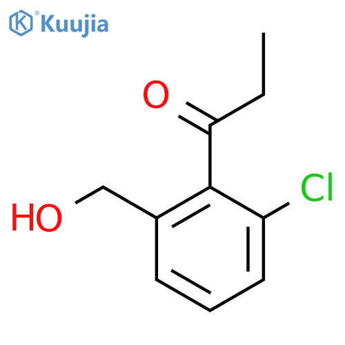1-(2-Chloro-6-(hydroxymethyl)phenyl)propan-1-one structure
