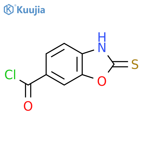2-Mercaptobenzo[d]oxazole-6-carbonyl chloride structure