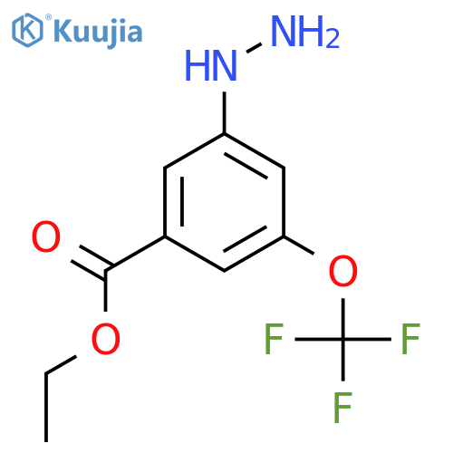 Ethyl 3-hydrazinyl-5-(trifluoromethoxy)benzoate structure