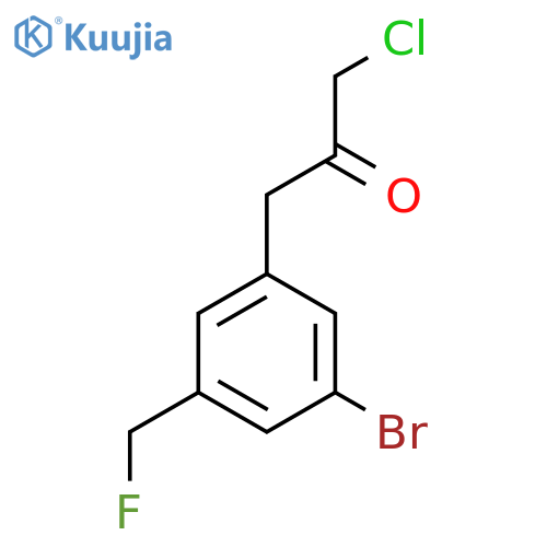 1-(3-Bromo-5-(fluoromethyl)phenyl)-3-chloropropan-2-one structure
